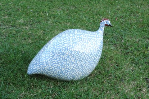 Ceramic guinea fowl