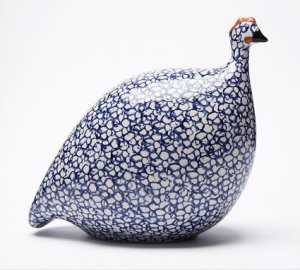 Ceramic guinea fowl