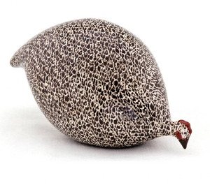 Ceramic guinea fowl